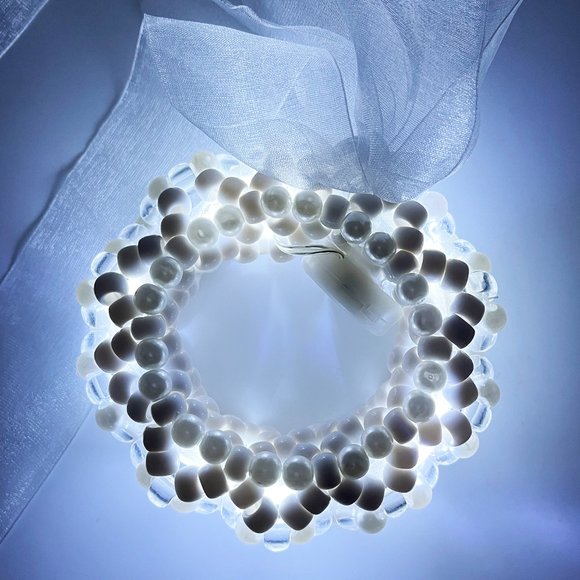 LASR Marry Me Light Up Ribbon Rave Kandi Bracelet - Picture 4 of 6